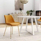 Ensemble de salle à manger rond 3 pièces Avant de Roundhill Furniture, table à manger sur tréteaux avec 2 chaises d'appoint