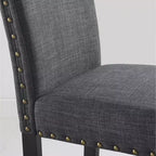 Ensemble de salle à manger 6 pièces Amisos, table à manger avec pieds épingles, 4 chaises et un banc en bois, 3 options de couleur