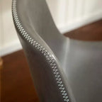 Tabourets de comptoir Roundhill Furniture Lotusville en similicuir PU vintage, gris antique, lot de 2