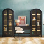 Bureau moderne Saracina Home 3 pièces cascade avec 2 bibliothèques hautes en verre