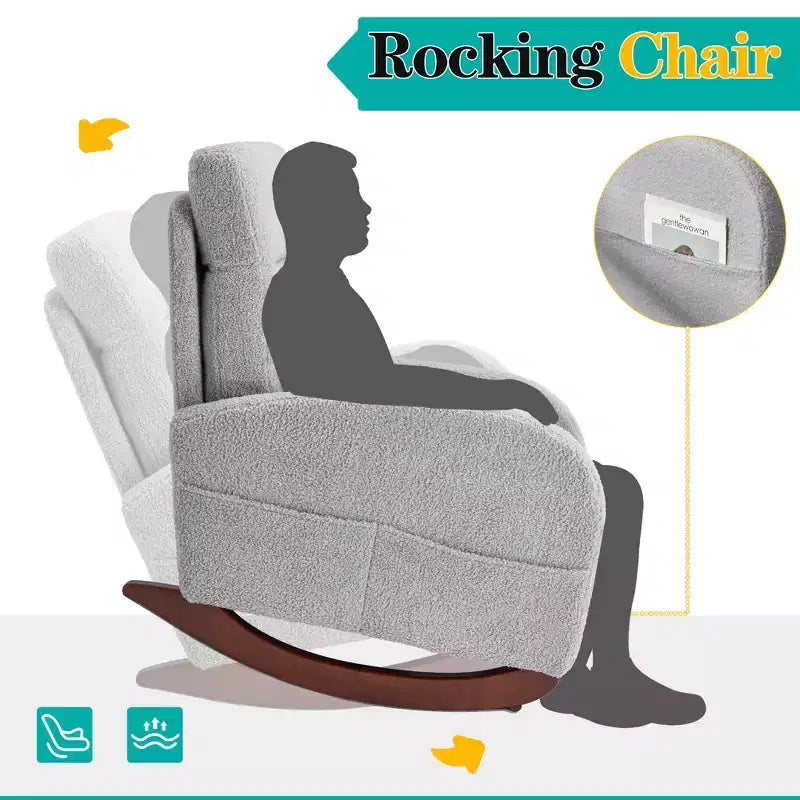 Fauteuil à bascule EROMMY d'intérieur