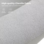 Fauteuil pivotant déhoussable Bernhard (lot de 2) avec tissu texturé et accoudoirs évasés | HULALA HOME