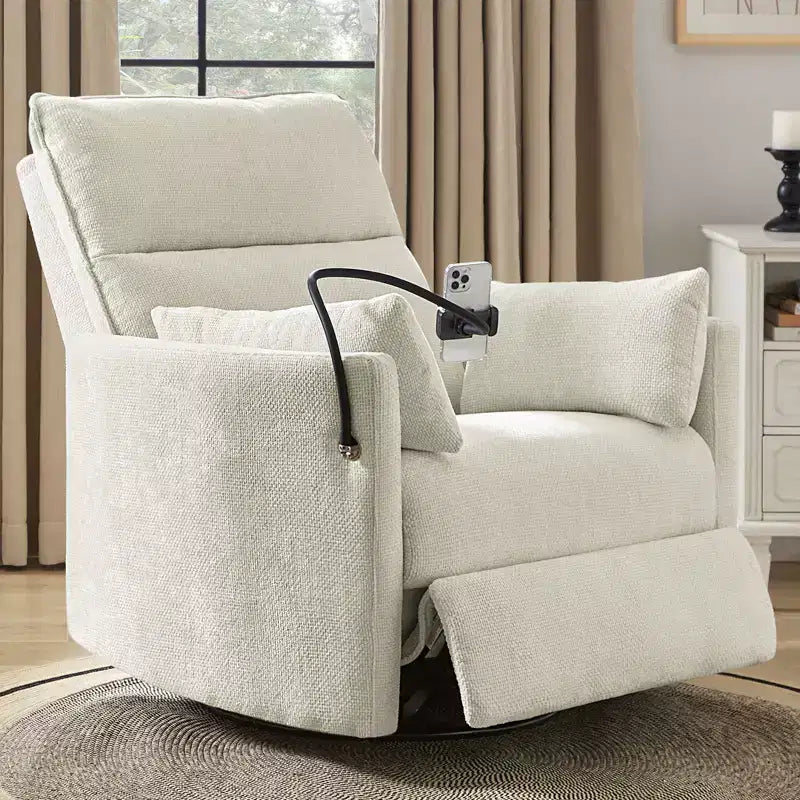 Fauteuil inclinable, pivotant et berçant Julius 38 Power Nursery avec port USB | HULALA HOME