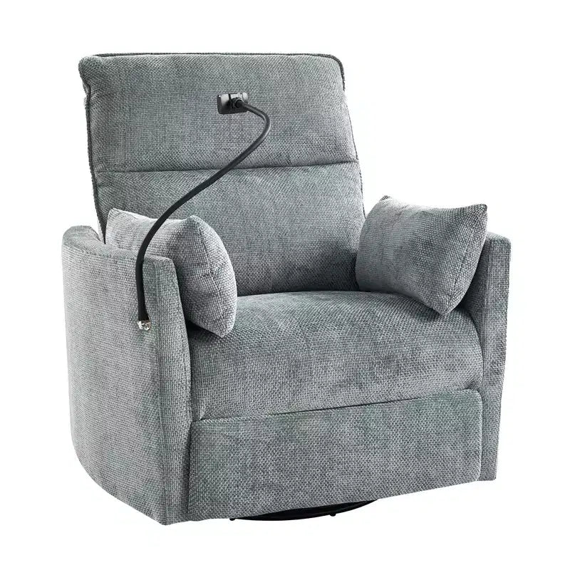 Fauteuil inclinable, pivotant et berçant Julius 38 Power Nursery avec port USB | HULALA HOME