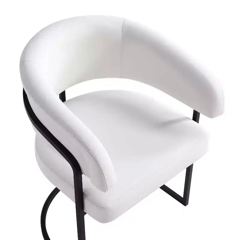 Lot de 6 chaises de salle à manger modernes rembourrées en similicuir Augusta de Manhattan Comfort
