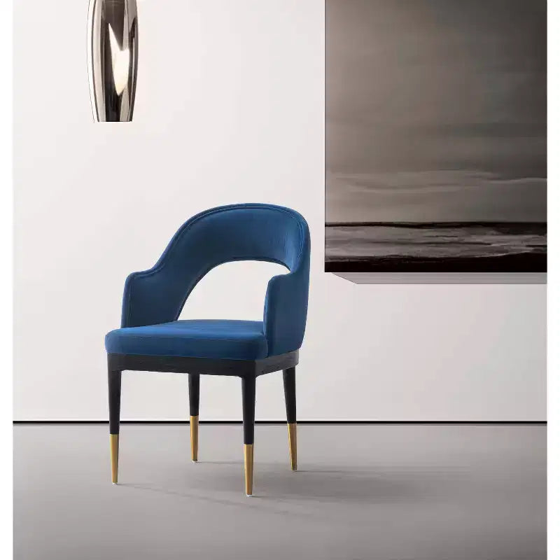 Fauteuil de salle à manger moderne Carrington en velours, par Manhattan Comfort