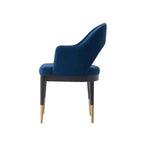 Fauteuil de salle à manger moderne Carrington en velours, par Manhattan Comfort