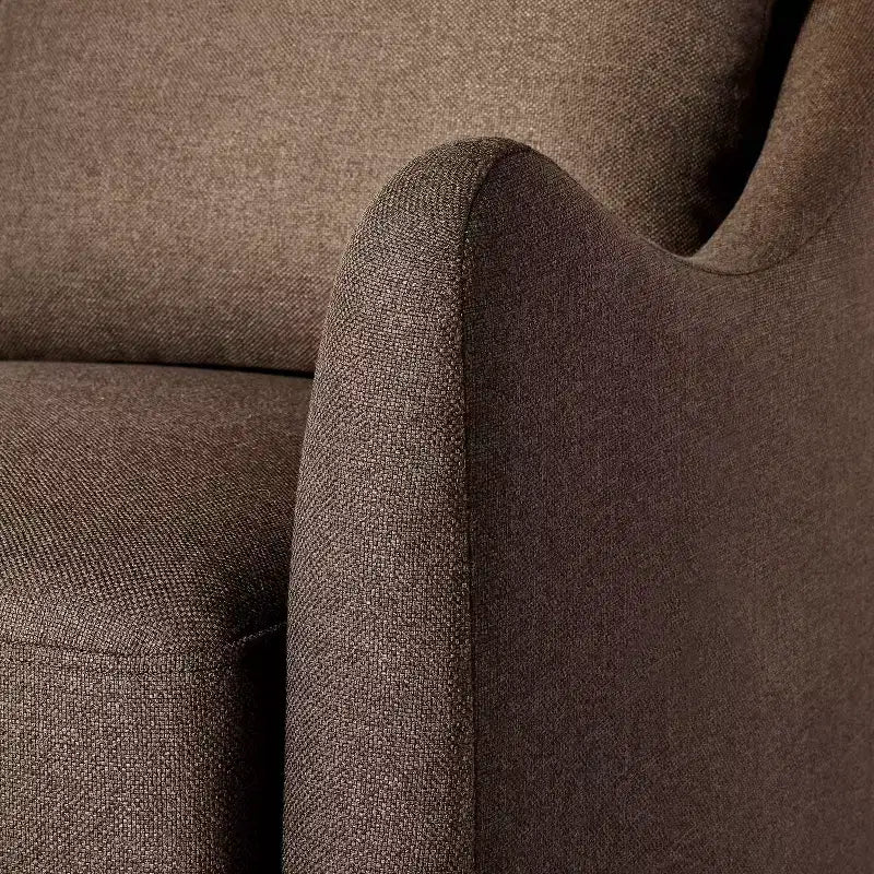 Fauteuil pivotant et planeur à plis creux rembourré – Threshold conçu avec Studio McGee