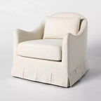 Fauteuil pivotant et planeur à plis creux rembourré – Threshold conçu avec Studio McGee