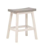 Brassex Lot de 2 tabourets de bar hauteur comptoir Ashanti