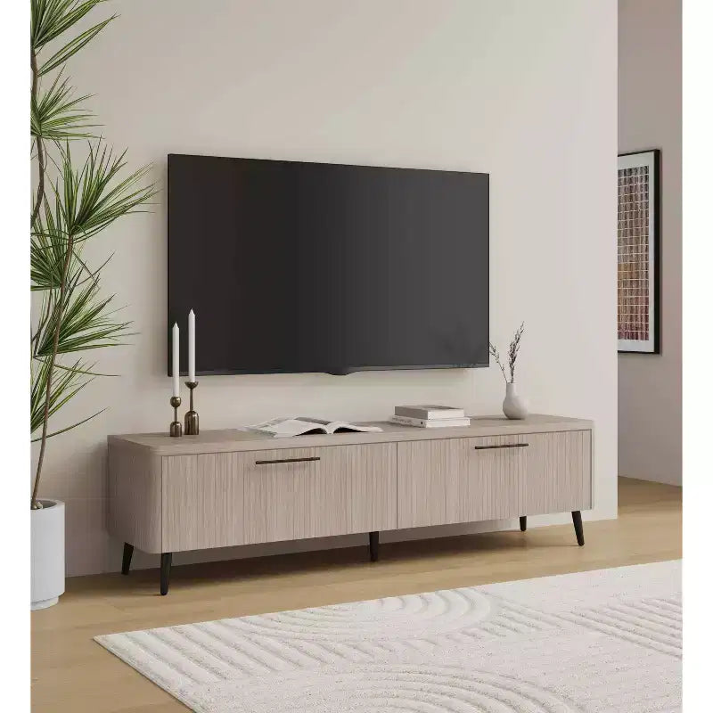 Meuble TV Jodie 68.9 Manhattan Comfort pour téléviseurs jusqu'à 60 po avec 2 tiroirs