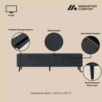 Meuble TV Jodie 68.9 Manhattan Comfort pour téléviseurs jusqu'à 60 po avec 2 tiroirs