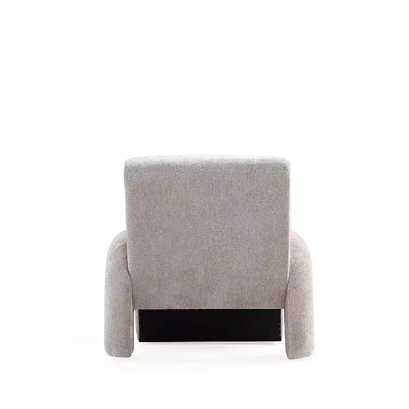 Chaise d'appoint moderne rembourrée en chenille Verandah Manhattan Comfort
