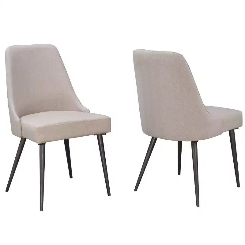Brassex – Lot de 2 chaises de salle à manger Céline