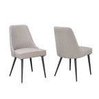 Brassex – Lot de 2 chaises de salle à manger Céline