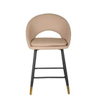 Lot de 2 tabourets de bar hauteur comptoir Mila Brassex