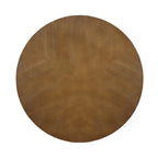 Table basse ronde en bois de 32 pouces pour salon, style ferme moderne du milieu du siècle