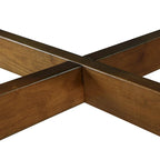 Table basse ronde en bois de 32 pouces pour salon, style ferme moderne du milieu du siècle
