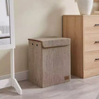 Danya B. Panier à linge pliable en velours côtelé, rangement de jouets