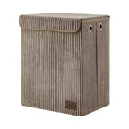 Danya B. Panier à linge pliable en velours côtelé, rangement de jouets