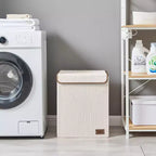Danya B. Panier à linge pliable en velours côtelé, rangement de jouets