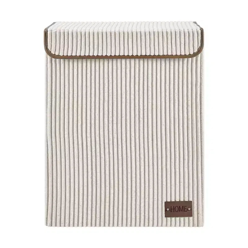 Danya B. Collapsible Folding Corduroy Laundry Hamper Toy Storage