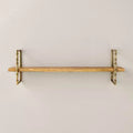Turned Brass and Wood Wall Shelf - Hearth & Hand with Magnolia