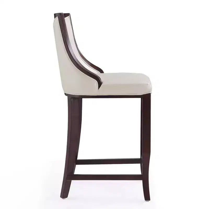 Lot de 3 tabourets de bar en bois de hêtre rembourrés Emperor - Manhattan Comfort