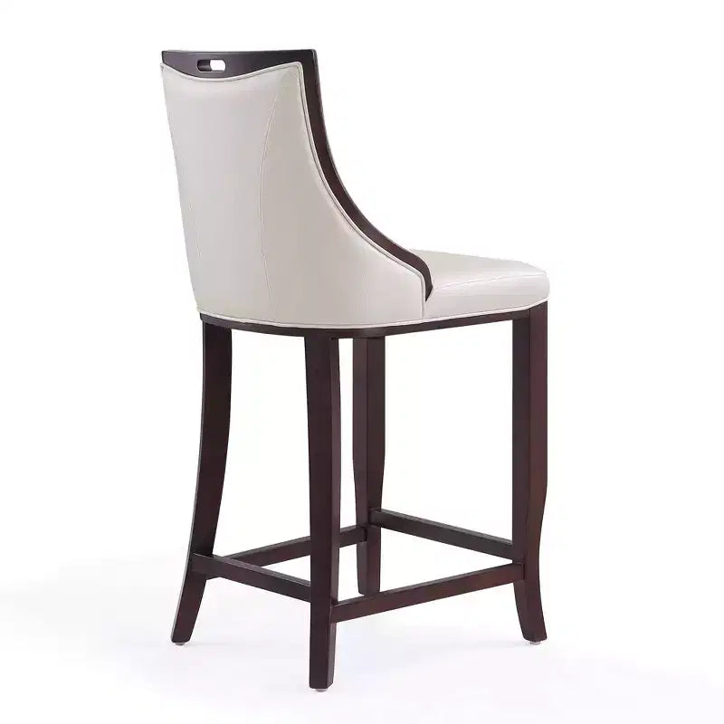 Lot de 3 tabourets de bar en bois de hêtre rembourrés Emperor - Manhattan Comfort
