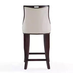 Lot de 3 tabourets de bar en bois de hêtre rembourrés Emperor - Manhattan Comfort