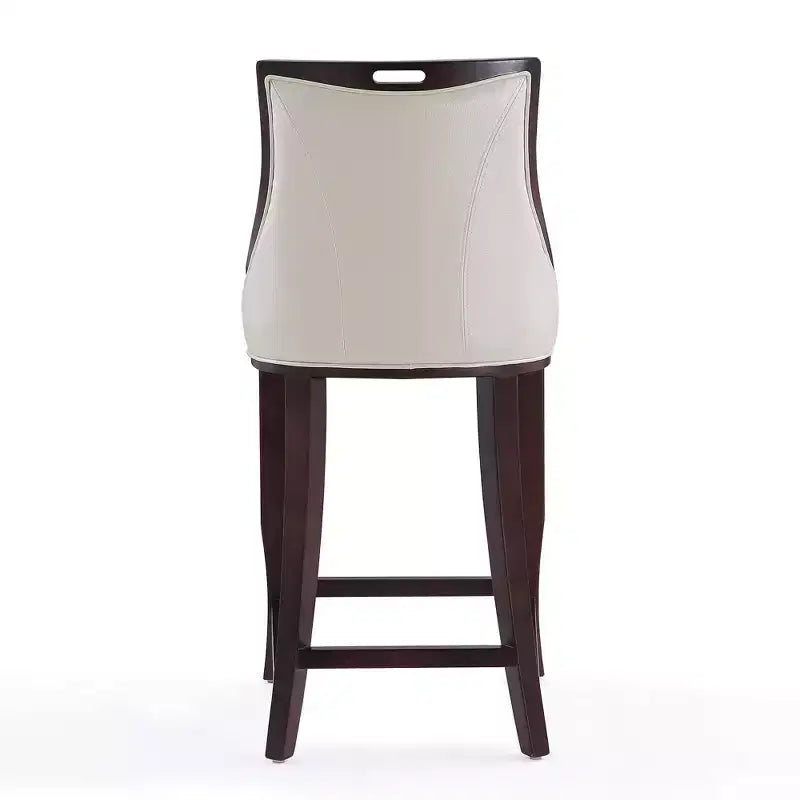 Lot de 3 tabourets de bar en bois de hêtre rembourrés Emperor - Manhattan Comfort