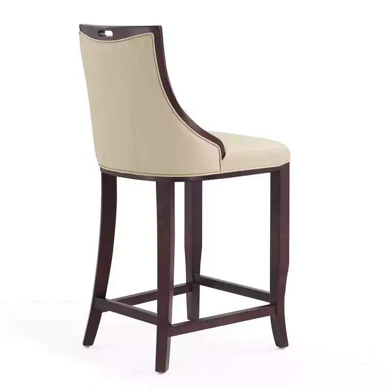 Lot de 3 tabourets de bar en bois de hêtre rembourrés Emperor - Manhattan Comfort
