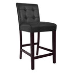 HomePop Lot de 2 tabourets de comptoir rembourrés en similicuir