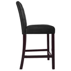 HomePop Lot de 2 tabourets de comptoir rembourrés en similicuir