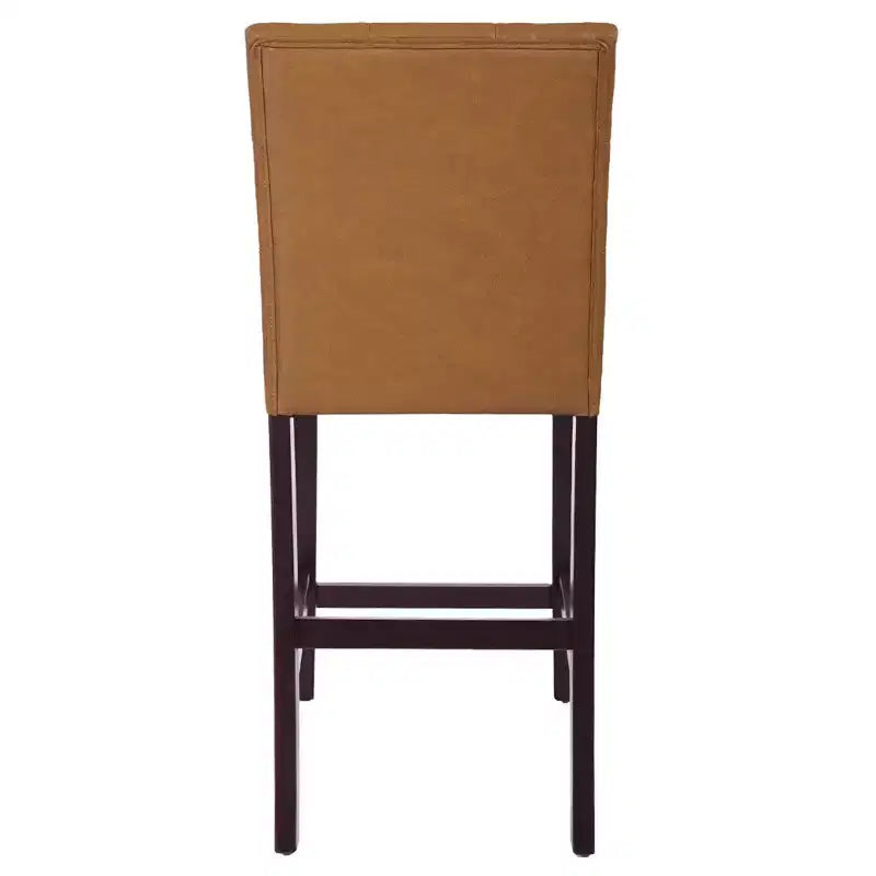 HomePop Lot de 2 tabourets de comptoir rembourrés en similicuir