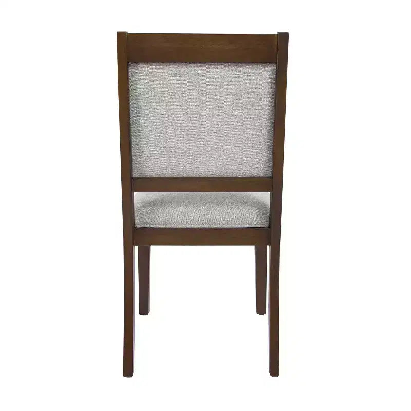 HomePop Lot de 2 chaises de salle à manger en bois rembourrées à dossier ouvert