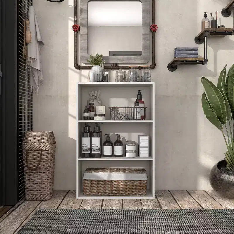24/7 Shop At Home Étagère modulable et empilable 3 niveaux Silkpath Modern 35,3 po