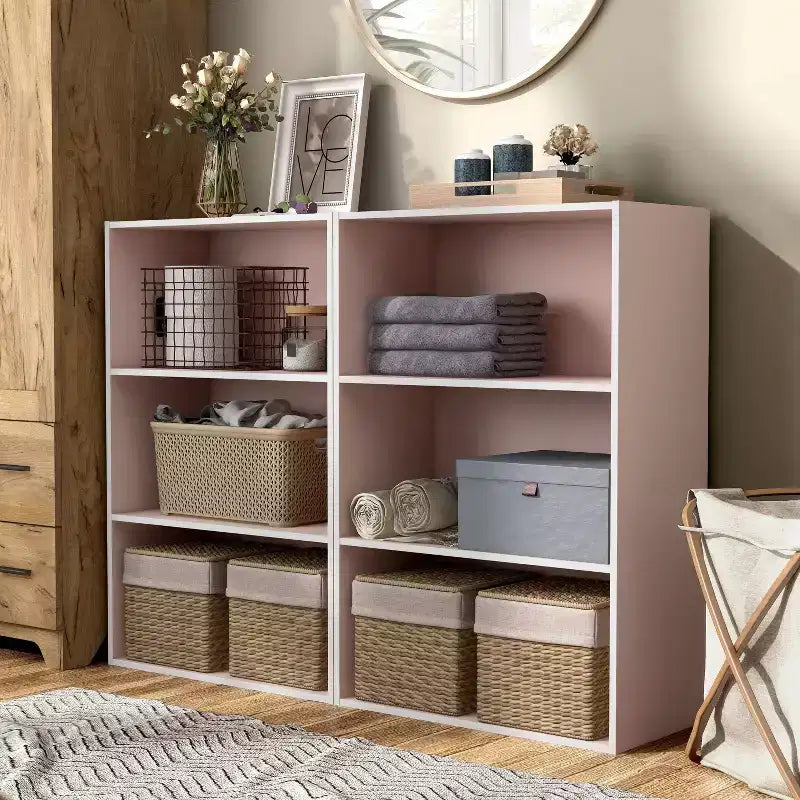 24/7 Shop At Home Étagère modulable et empilable 3 niveaux Silkpath Modern 35,3 po