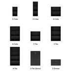 24/7 Shop At Home Étagère modulable et empilable 3 niveaux Silkpath Modern 35,3 po