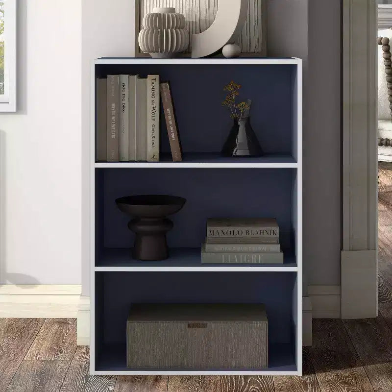 24/7 Shop At Home Étagère modulable et empilable 3 niveaux Silkpath Modern 35,3 po