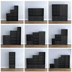 24/7 Shop At Home Étagère modulable et empilable 3 niveaux Silkpath Modern 35,3 po