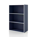 24/7 Shop At Home 35.3" Silkpath Modern 3 Tier Stackable and Modular Bookcase