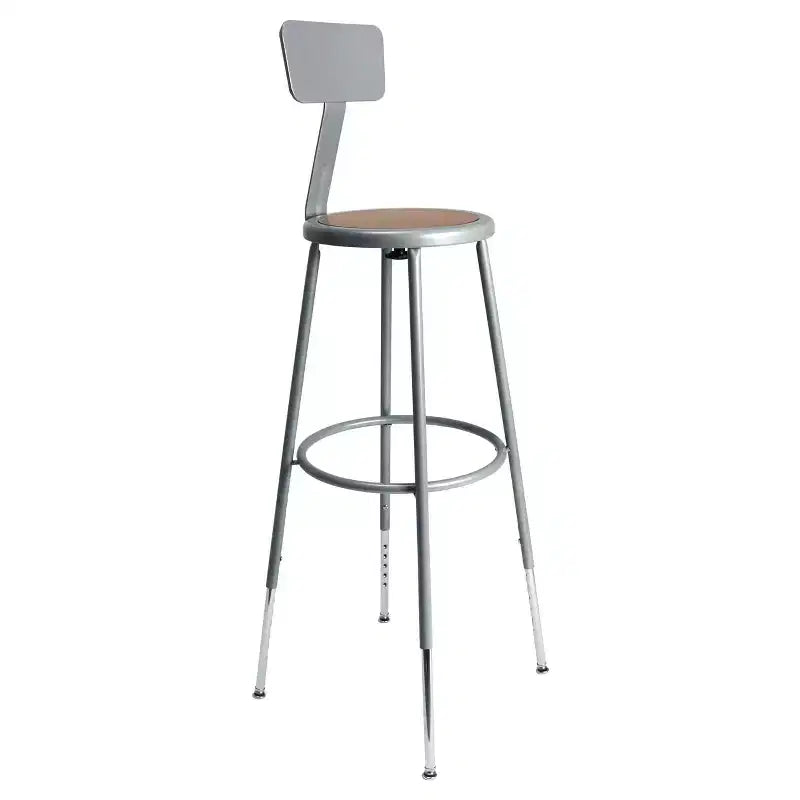 Tabouret en acier avec dossier collection Felix Hampden Furnishings 32-39 po
