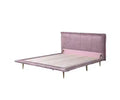 Acme Furniture Metis Bed Pink Grain Leather
