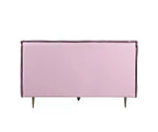 Lit Metis en cuir grainé rose Acme Furniture