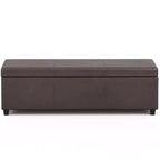 Banc de rangement ottoman Franklin très grand
