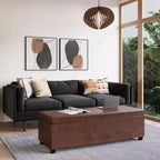 Banc de rangement ottoman Franklin très grand