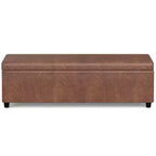 Banc de rangement ottoman Franklin très grand