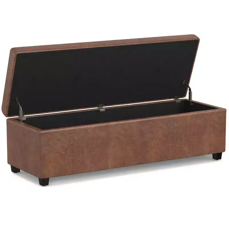 Banc de rangement ottoman Franklin très grand