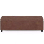 Banc de rangement ottoman Franklin très grand